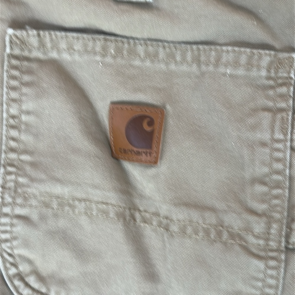 Carhartt distressed stained canvas carpenter work pants - Picture 11 of 11